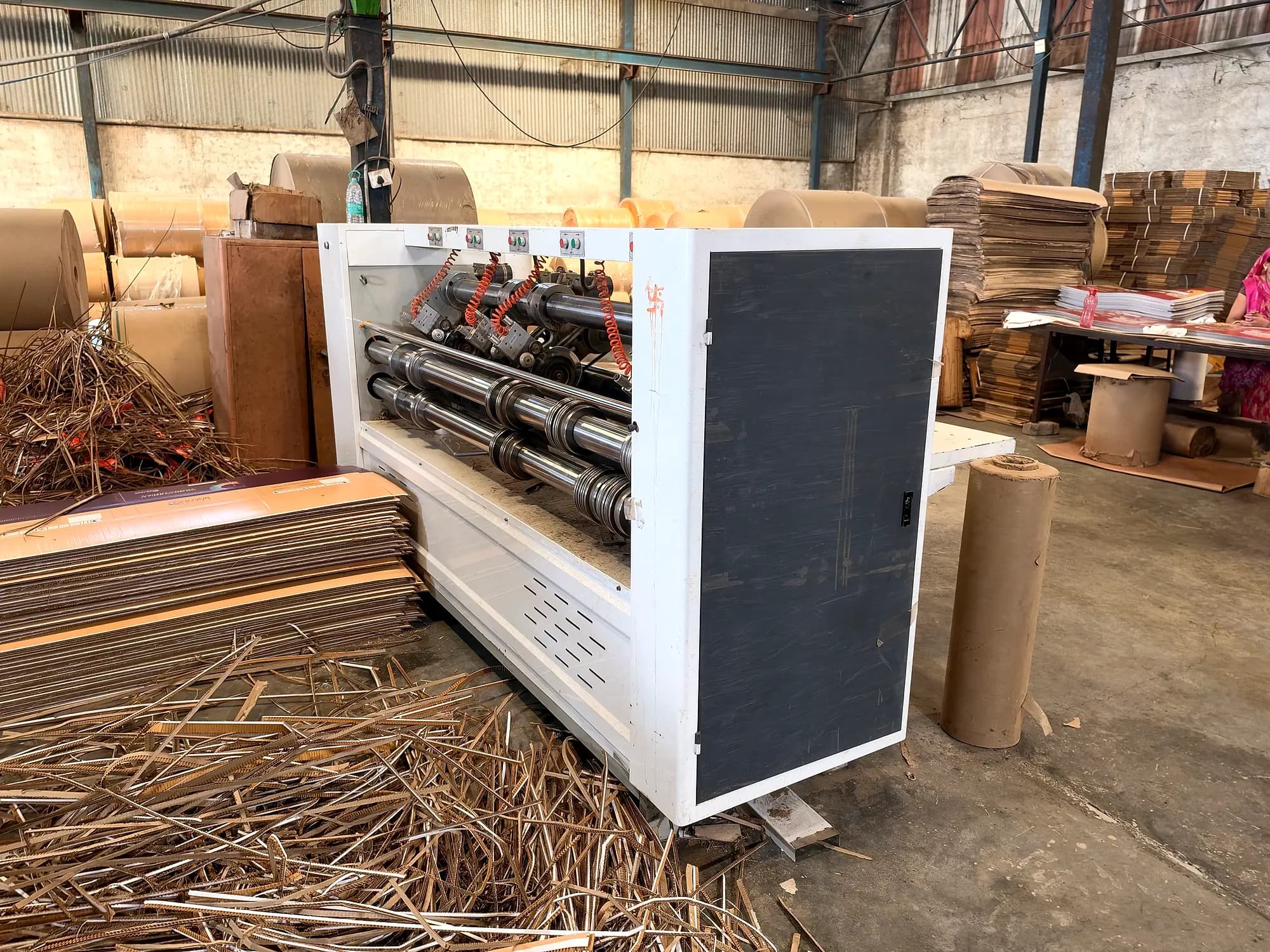 Rotary slotter and creaser for corrugated carton blanks at FIDVI Industries, Ujjain