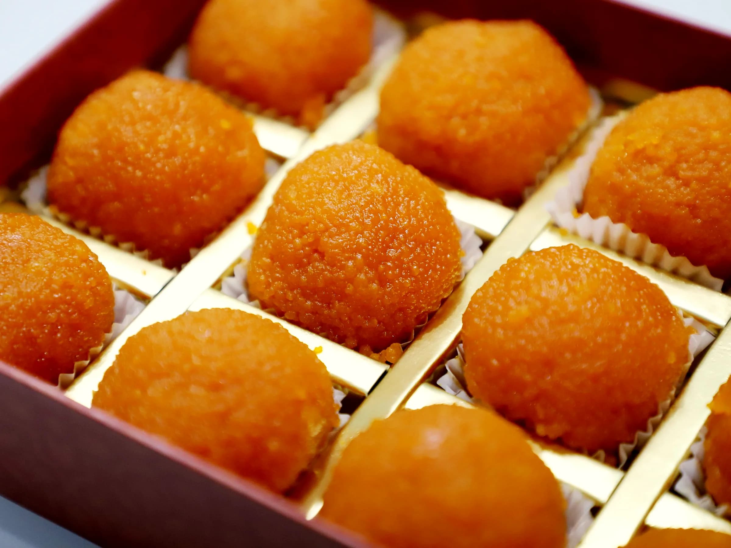 Indian mithai sweets packed in a paperboard confectionery box